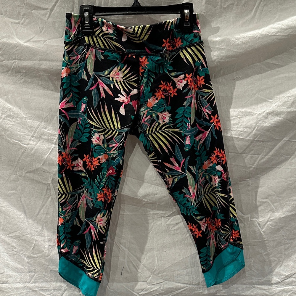 Old Navy Active Black and Pink Leggings Girls Xl 14